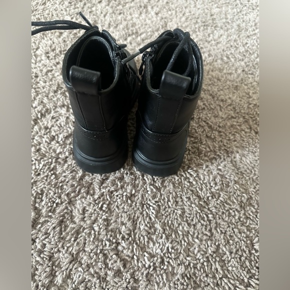 Gently Used Black Lace-Up Ankle Boots - Picture 4 of 5